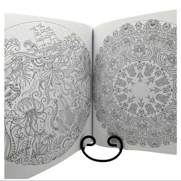 LOST OCEAN Coloring Book Johanna Basford Relaxing Relaxation - Picture 10 of 10